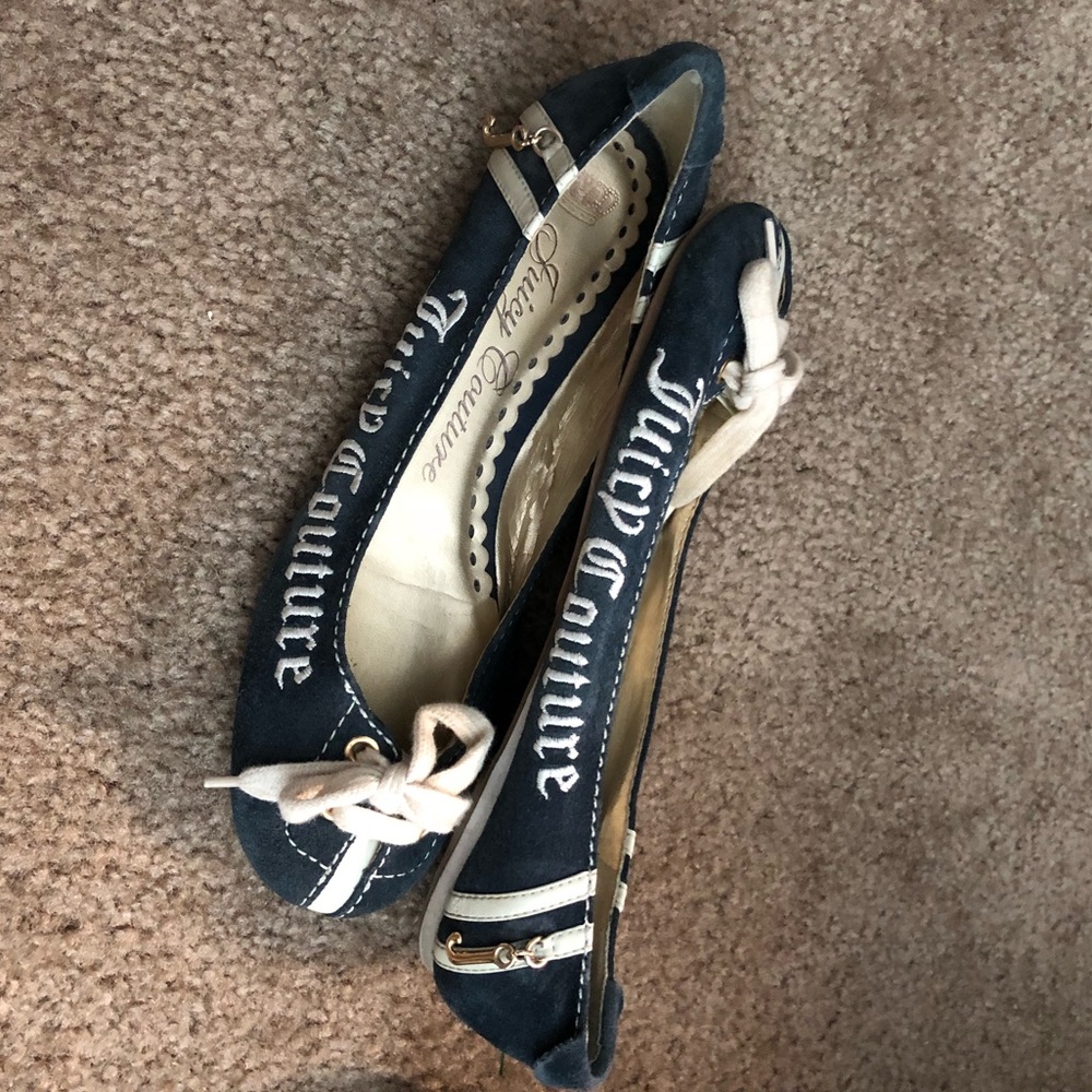 Navy juicy couture flats